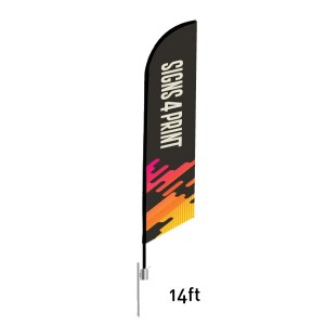 Feather Angled Flag 14'