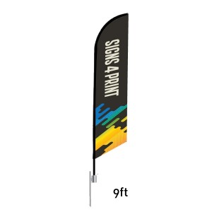 Feather Angled Flag 9'